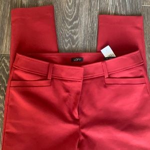 Red pants for work or nights out NWT